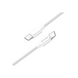 Кабель Type-C/Type-C - 1.0 м ColorWay (TPE) (PD Fast Charging 60W) 3.0 А білий (CW-CBPDCC055-WT)