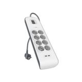 Мережевий фільтр 2,0м (BSV604VF2M ) Belkin 6хSchuko, 16А з захистом від перевантаження