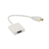 Адаптер-перетворювач STLab U-990 Pro BTC White, HDMI male - VGA F, емулятор монітора, без доп. кабелів, білий
