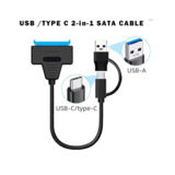 Перехідник SATA - Type-C+USB 3.0