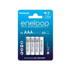  R3 Panasonic Eneloop BK-4MCDE/4CP, AAA/(HR03), 800mAh, LSD Ni-MH, Eco Blister 4, Japan