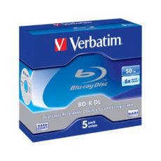  Verbatim BD-R DUAL LAYER 50GB 6X WHITE BLUE SURFACE HARD COAT  (JC-5 ) 43748