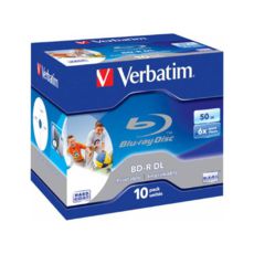  Verbatim BD-R DUAL LAYER 50GB 6X WIDE PRINTABLE NO ID (JC-10 )  43736