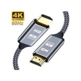 Кабель HDMI 2.0 м UHD, 4K, 60HZ, позолоченный аллюминиевый коннектор, плетеный кабель VER 2.0