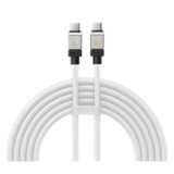 Кабель Type-C/Type-C - 2.0 м Baseus CAKW000302 100W CoolPlay Series Fast Charging White