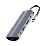 Хаб-юсб Type-C Cablexpert A-CM-COMBO8-02 USB-C 8-в-1 (USB хаб 3.0/HDMI//VGA/PD/картридер/стерео-ауді