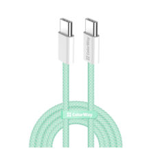  Type-C/Type-C - 1.0  ColorWay (braided cotton) (PD Fast Charging 60W) 3.0 ,  (CW-CBPDCC061-G)