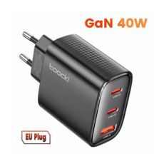   USB+TypeC Toocki 40W GAN (2xType-C + USB-A)