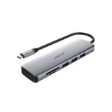 Хаб-юсб Type-C FrimeCom 6-в-1 USB3.0*3,HDMI (4K/30Hz), SD, TF (UC-602)