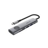 Хаб-юсб Type-C FrimeCom 7-в-1 USB3.0*3+HDMI (4K/60Hz), Type-C(DATA), TF/SD(3.0), PD (UC-721)