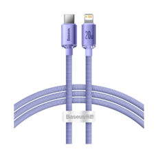  Type-C/Lightning - 2.0  Baseus CAJY000305 Crystal Shine Series Fast Charging Data Cable 20W Purple