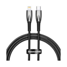  Type-C/Lightning - 1.0  Baseus CADH000001 Glimmer Series Fast Charging Data Cable 20W Black