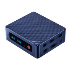 Mini PC Beelink MINI S12 Pro Intel Processor N100 (12th Gen Alder Like 6M Smart Cache Cache 0.8 Ghz Base - 3.4 Gzh Max Turbo 4 Core 4 Threads 10nm lithography)/16Gb 3200 MHz DDR4 SO-DIMM/500Gb M.2 PCIe 2280 SSD/Slot 2.5" SATA III HDD/Wi-Fi 6 802.11 b/g/n/ac/ax + BT5.2/Lan 1000/24UEs Intel UHD Graphics/USB 3.2 Gen2 (10Gbpc)*4/HDMI*2 4K 60Hz/3.5" Earphone Jack/Wall Mount/Win 11 Pro