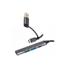 - Type-C Maxxter HU3C-4P1CN-01,  4 ,  Type-A, 1xUSB-A 3.0, 2xUSB-A 2.0, 1xUSB-C