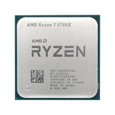 AMD AM4 Ryzen 7 5700X 100-000000926, 8 , 16 , 3.4 GHz, 4.6 GHz,  TDP - 65 , 7nm, L1: 512KB, L2: 4MB, L3: 32MB, , Zen 3, Tray