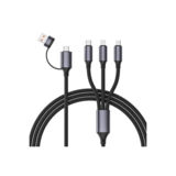 Кабель 3в1 USB 2.0 - 1.5 м Cablexpert CC-USB2S-ACM31-1.5M для заряджання A/C-тато/Lightning/Micro