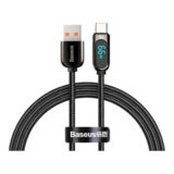 Кабель USB 2.0 Type-C - 1.0 м Baseus CASX020001 Display Fast Charging Data Cable 66W Black