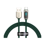 Кабель USB 2.0 Type-C - 1.0 м Baseus CASX020006 Display Fast Charging Data Cable 66W Green