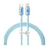 Кабель Type-C/Lightning - 1.2 м Baseus CAJY001303 Crystal Shine Series Fast Charging Data Cable 20W Sky Blue