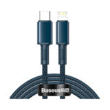 Кабель Type-C/Lightning - 1.0 м Baseus CATLGD-03 High Density Braided Fast Charging Data Cable 20W Blue