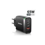 Зарядний пристрій USB+TypeC 220В Rocoren 65W GAN (2xType-C + USB-A)