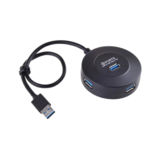 Хаб-юсб 3.0 Maiwo KH304-A USB Type-A to 4 порта кабель, 30 см, круглый, пластик(KH304-A)