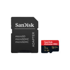  ' microSDXC (UHS-1 U3) SanDisk Extreme Pro A2 1TB class 10 V30 (R200MB/s,W140MB/s) (adapter) (SDSQXCD-1T00-GN6MA)