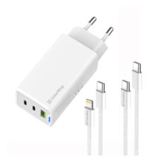   USB 220 Colorway GaN Mini 65W PD Port PPS USB (USB-2C1A) cable Type-C&Lightning