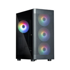  Zalman I4 TG  , 2xUSB3.0, 1xUSB2.0, 4x140 RGB, VGA 320, LCS I4TGBLACK