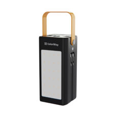   (Power Bank) ColorWay 80000 mAh LCD/Lamp (USB QC3.0 + USB-C 22.5W) Black