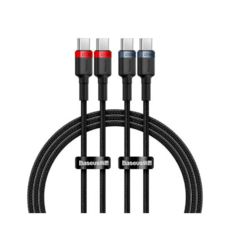 Type-C/Type-C - 1.0  Baseus P10318306003-00 Cafule Charging Cable 100W (2  ) Red Black+Grey Black