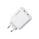 Зарядний пристрій USB 220В Colorway GaN Mini 50W PD Port PPS USB (Type-C PD 30W + Type-C PD 20W) біле (CW-CHS050PD-WT)