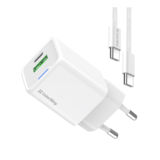 Зарядний пристрій USB 220В Colorway GaN Mini 35W PD Port PPS USB (Type-C PD + USB QC4.0 cable Type-C