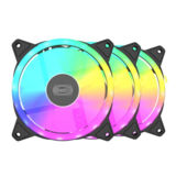 Вентилятор 120 mm PCCOOLER F3 T120 ARGB BK 3IN1, ARGB, Hydraulic Bearing, 4Pin