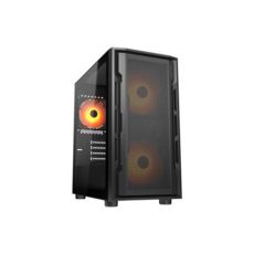   Cougar UNIFACE MINI RGB Black, , 2*140mm, 1*120mm ARGB  , mATX/mini-ITX, USB3.0 x 2, USB3.0x2, USB2.0x1, Audio x1,  