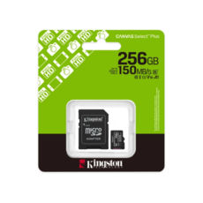  ' 256 GB microSDXC (UHS-1) Kingston Canvas Select Plus Gen3 class 10 1 (R-150MB/s) (adapter SD) SDCS3/256GB
