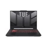 Ноутбук Asus TUF Gaming A15 FA507NV-LP104 (90NR0E85-M00JP0) Mecha Gray, 15.6 FullHD IPS матовий 144Hz, AMD Ryzen 5 7535HS (6C/12T*3.3-4.55GHz), RAM 16GB DDR5 (2 slots), SSD 512GB, GeForce RTX 4060 8GB, WiFi6 (2x2)+BT5.2, 1x RJ-45, 1x HDMI2.1 FRL, 1xUSB 4 Type-C support DisplayPort™/G-SYNC ready, 1x USB 3.2 Gen 2 Type-C support DisplayPort™ (w/Power Delivery) / G-SYNC ready, 2x USB 3.2 Gen 1 Type-A, підсвічування клавіатури, DOS, 2.2kg