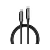 Кабель Type-C/Type-C - 2.0 м Colorway (PVC+Aluminum Alloy) (PD Fast Charging 240W) 5 А, чорний (CW-CBPDCC070-BK)
