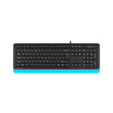 Клавіатура A4tech FK10 (Blue) Fstyler Sleek MMedia Comfort, USB, Black+Blue, (Пошкоджена упаковка)