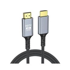 Кабель HDMI 3.0 м UHD, 8K, 60HZ,позолоченный аллюминиевый коннектор, плетеный кабель VER 2.1