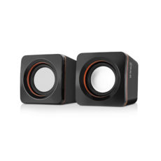   2.0 REAL-EL S-13 black (EL121100021), 2*2,5W speaker, mini-jack 3,5/USB