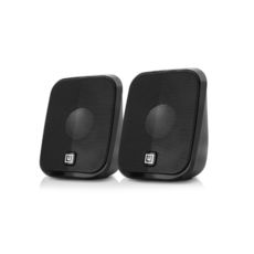   2.0 REAL-EL S-25 black (EL121100022), 2*3W speaker, mini-jack 3,5/USB