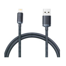 Кабель USB 2.0 Lightning - 1.2 м Baseus CAJY000001 Crystal Shine Series Fast Charging 2.4A Black