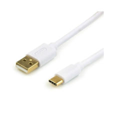 Кабель Type-C/Type-C - 0.8 м Atcom, 60W, 3A Quick Charge, White