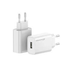 �������� ������� USB 220� Grand-X (CH-550WT) Fast Charge 22.5W  White Q�3.0 + cable USB -> Type C, Cu, 1m