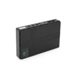 ДБЖ для роутерів/коммутаторів Merlion MINI DC1018P, 18W, Output: USB-5V, DC-5V/9V/12V, POE-15/24V, 1/2A, Li-ion 10400mAh, 160х105х32мм, 385 грам, Black, BOX