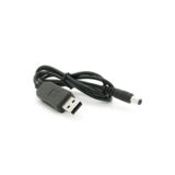 Кабель для роутера 5.5/2.5(5.5/2.1)mm(M)=> USB2.0 (Out:12V), 1м, Black, OEM