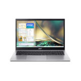 Ноутбук Acer Aspire 3 A315-59-38DL (NX.K6SEX.010) Pure Silver; 15.6" FullHD 1920x1080 TN+Film 60Hz матовий, Intel Core i3-1215U (2P+4Е/10T*1.2-4.4GHz), RAM 8GB DDR4, SSD 512GB, Intel UHD Graphics, WiFi6+BT5.0, 3x USB 3.2 Gen 1 Type-A, 1x HDMI 1.4, DOS, 48Wh 1.7kg