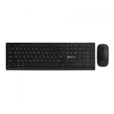 Комплект бездротовий XTRIKE ME MK-208W UA (ножичні перемикачі, Low profile) чорний