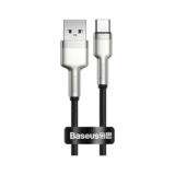 Кабель USB 2.0 Type-C - 0.25 м Baseus Cafule Series Metal (CAKF000001) 66W Black